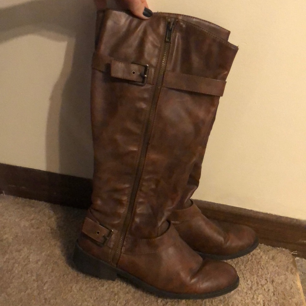 Never worn knee high boots